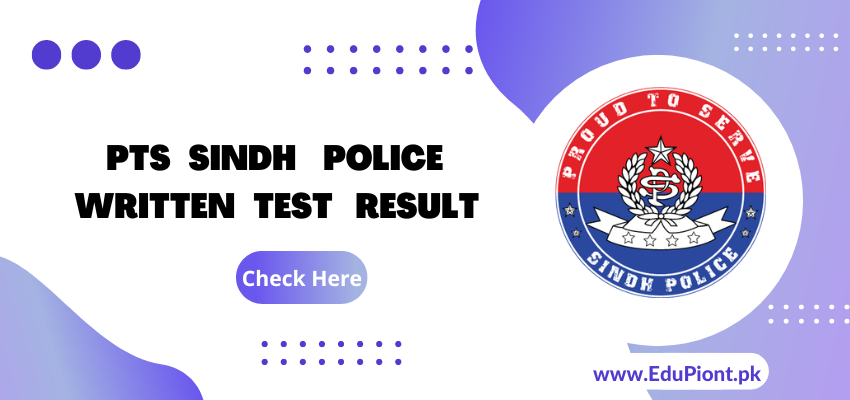 PTS Sindh Police Result